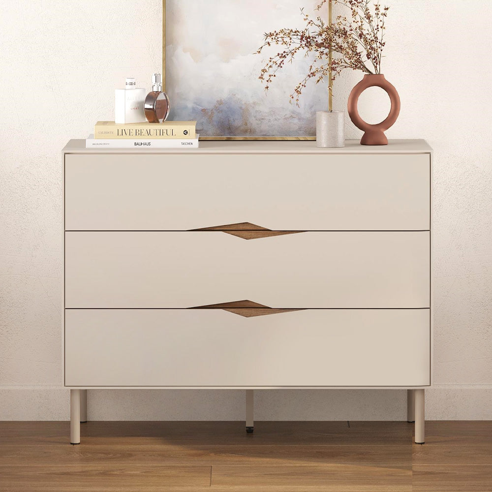 Συρταριέρα Marquise  χρώμα sandstone 98x40x78,5εκ.