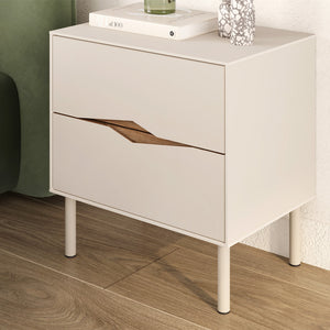Κομοδίνο Marquise  χρώμα sandstone 50x35x52,3εκ. - Pakobazaar