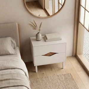 Κομοδίνο Marquise  χρώμα sandstone 50x35x52,3εκ. - Pakobazaar