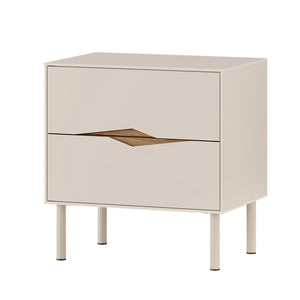 Κομοδίνο Marquise  χρώμα sandstone 50x35x52,3εκ. - Pakobazaar