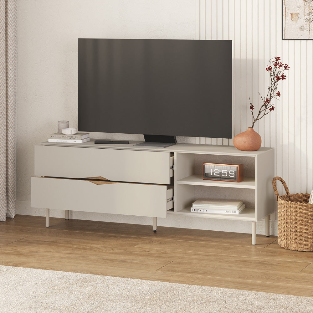 Έπιπλο τηλεόρασης Marquise  χρώμα sandstone 150x35x56εκ.