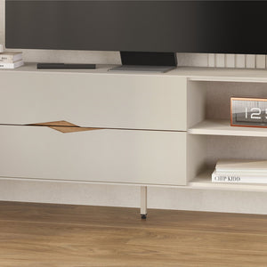 Έπιπλο τηλεόρασης Marquise  χρώμα sandstone 150x35x56εκ. - Pakobazaar