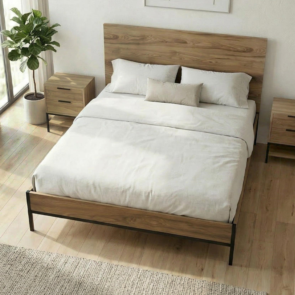 Κρεβάτι Mars  χρώμα καρυδί Ud 160x200εκ.