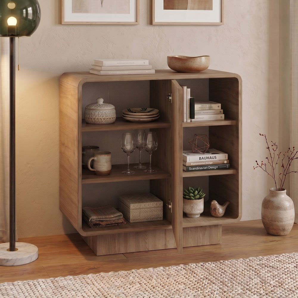 Μπουφές Rovel  χρώμα sepet oak 80,3x39x80,4εκ.