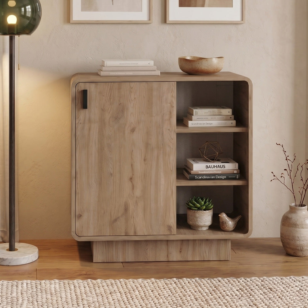 Μπουφές Rovel  χρώμα sepet oak 80,3x39x80,4εκ.
