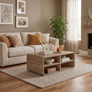 Τραπεζάκι σαλονιού Rovel  χρώμα sepet oak 80,3x50x32,5εκ. - Pakobazaar