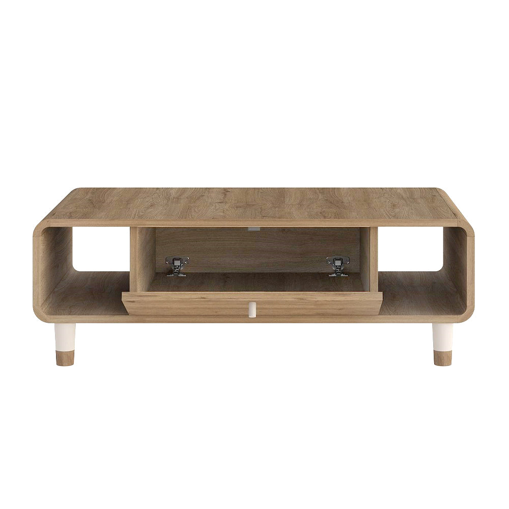 Τραπεζάκι σαλονιού Doro  χρώμα sepet oak 100x60x34,6εκ.