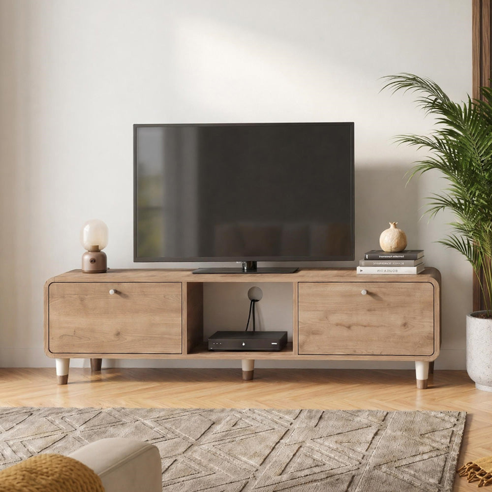 Έπιπλο τηλεόρασης Doro  χρώμα sepet oak 150x34x41εκ.