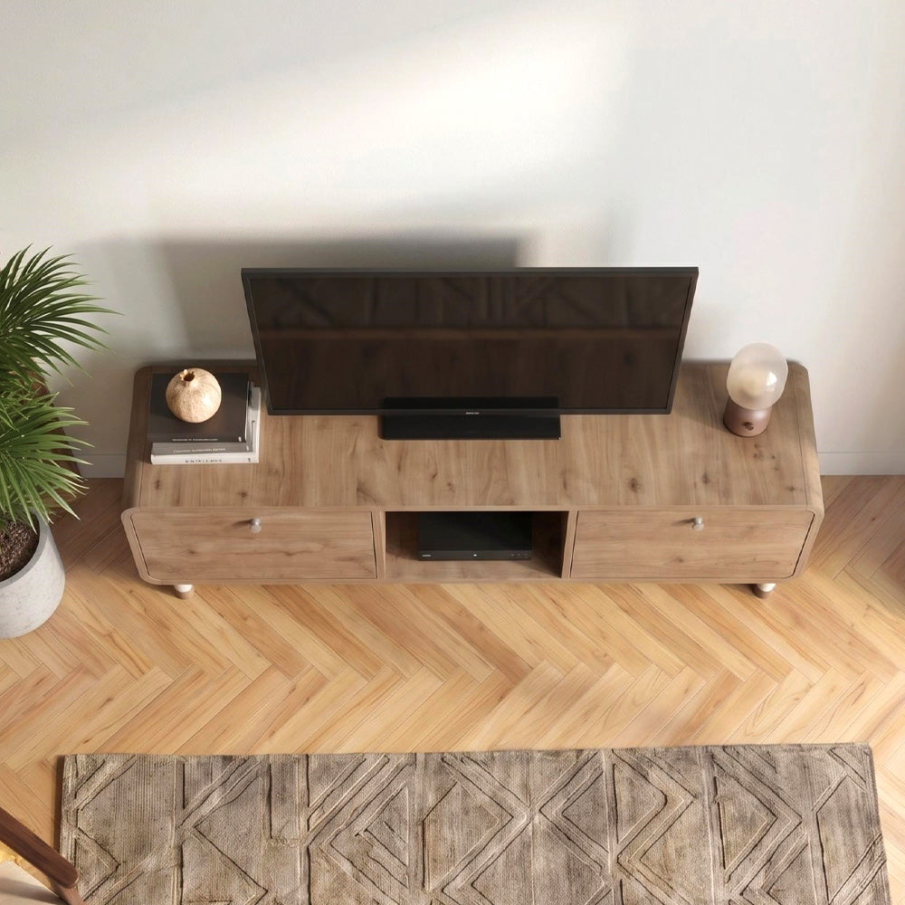 Έπιπλο τηλεόρασης Doro  χρώμα sepet oak 150x34x41εκ.