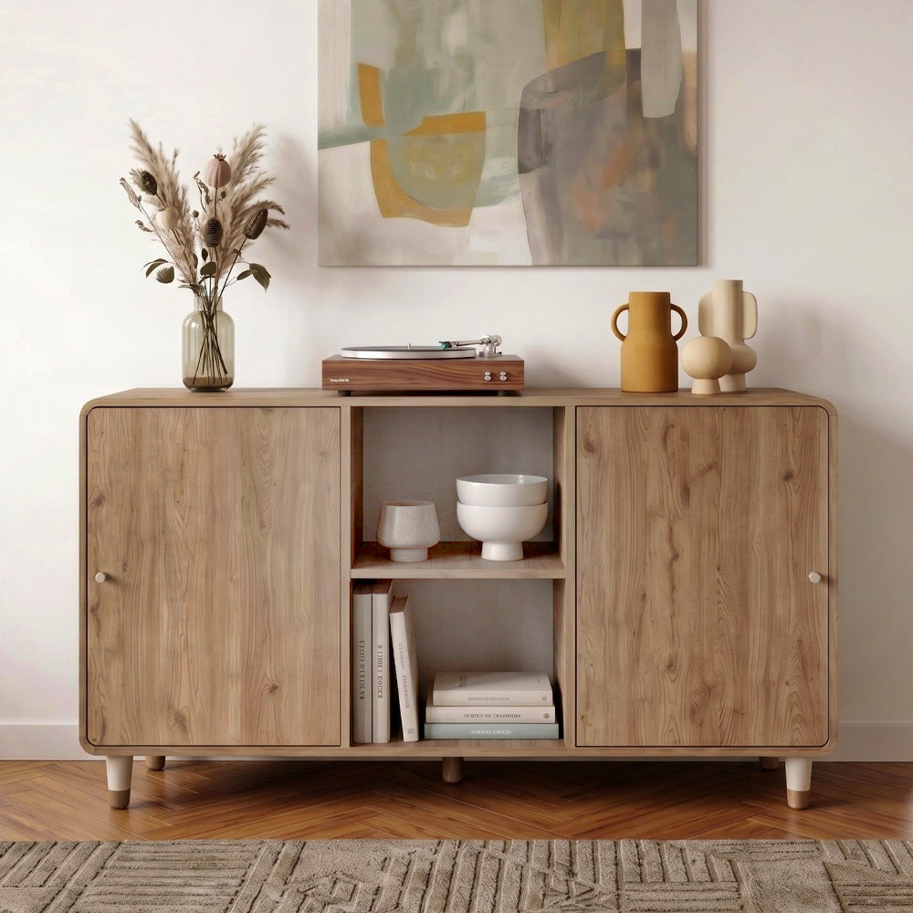 Μπουφές Doro  χρώμα sepet oak 150,2x39x81εκ.