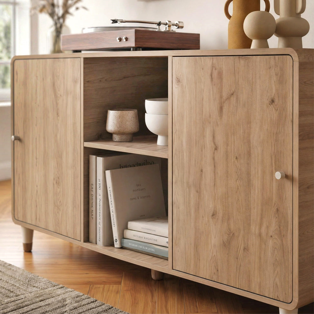 Μπουφές Doro  χρώμα sepet oak 150,2x39x81εκ.