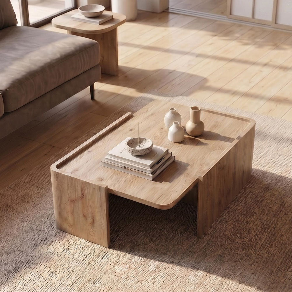 Τραπεζάκι σαλονιού Bora  χρώμα sepet oak 82x52x28,5εκ. - Pakobazaar