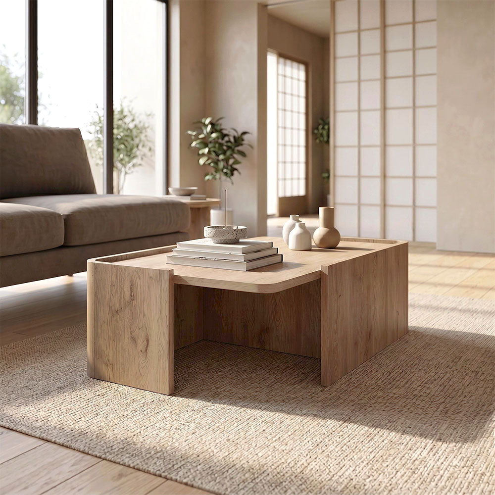 Τραπεζάκι σαλονιού Bora  χρώμα sepet oak 82x52x28,5εκ. - Pakobazaar