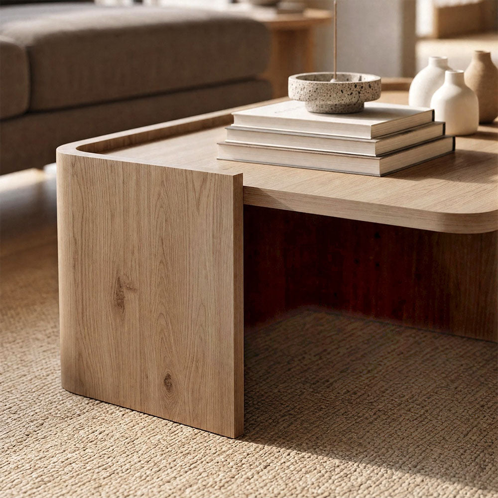Τραπεζάκι σαλονιού Bora  χρώμα sepet oak 82x52x28,5εκ. - Pakobazaar