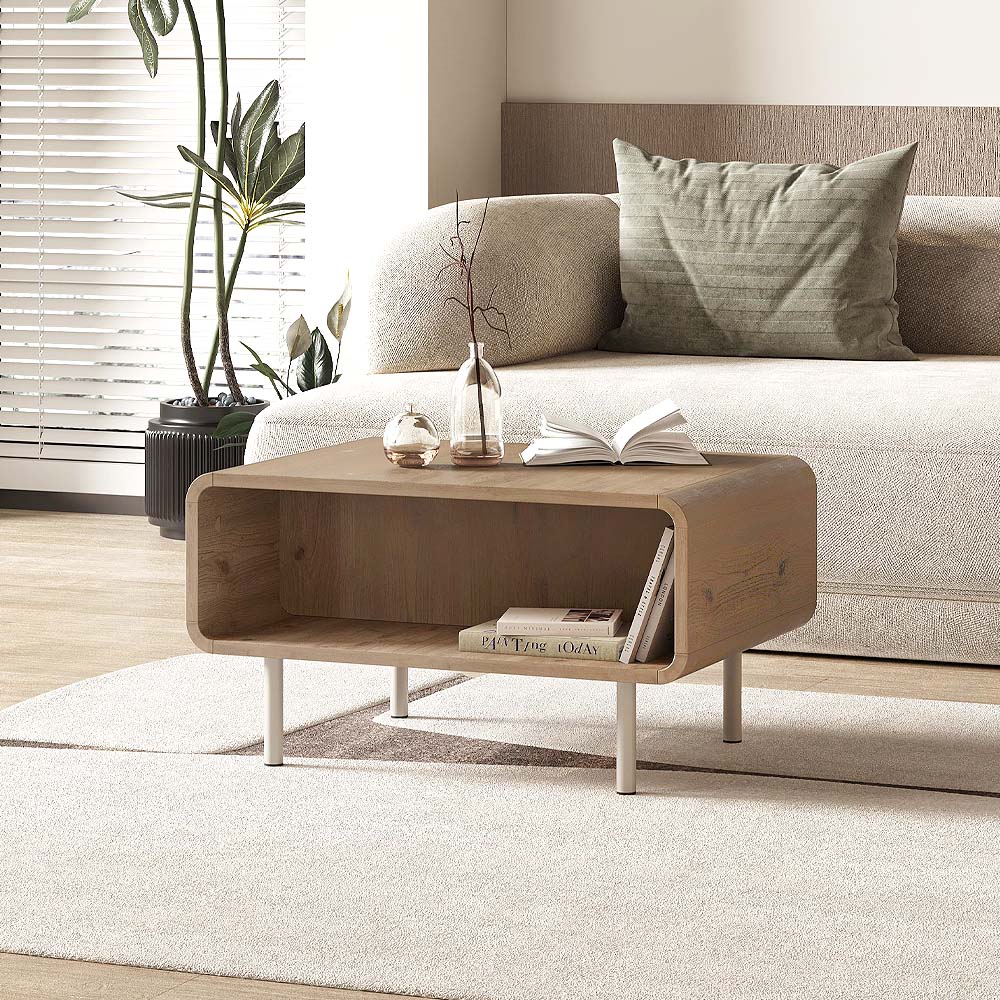 Τραπεζάκι σαλονιού Draen  χρώμα sepet oak 70,3x50x38,7εκ. - Pakobazaar