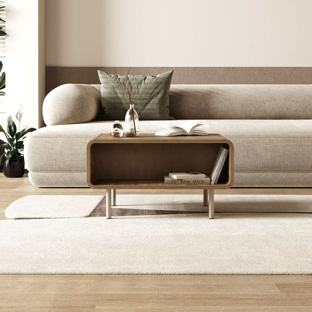 Τραπεζάκι σαλονιού Draen  χρώμα sepet oak 70,3x50x38,7εκ. - Pakobazaar