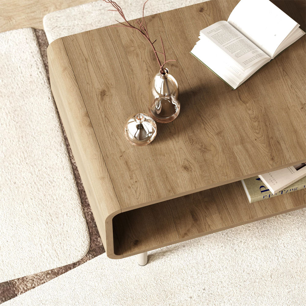 Τραπεζάκι σαλονιού Draen  χρώμα sepet oak 70,3x50x38,7εκ. - Pakobazaar