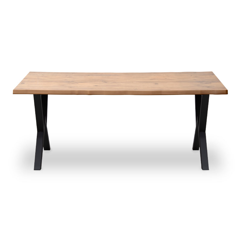 Τραπέζι Walter  Mdf - μεταλλικό χρώμα ακακίας 160x80x75εκ. - Pakobazaar