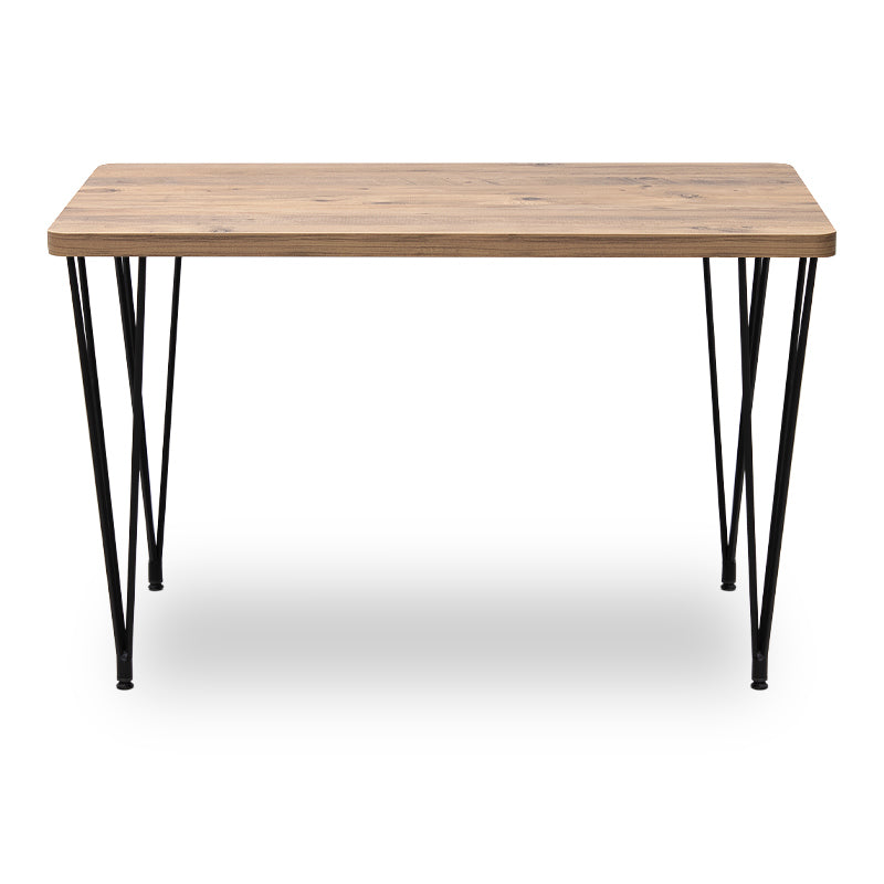 Τραπέζι Roger  Mdf - μεταλλικό χρώμα ακακίας 120x70x75εκ. - Pakobazaar