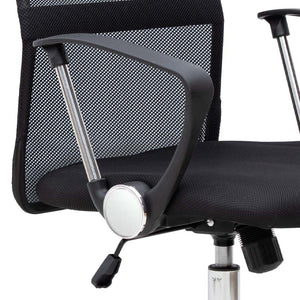 Καρέκλα γραφείου Marco  με ύφασμα Mesh χρώμα μαύρο 62x59x110/120εκ. - Pakobazaar
