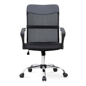 Καρέκλα γραφείου Franco  με ύφασμα Mesh χρώμα μαύρο 59x57x95/105εκ. - Pakobazaar