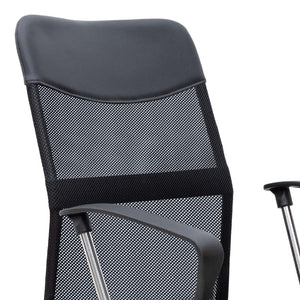 Καρέκλα γραφείου Franco  με ύφασμα Mesh χρώμα μαύρο 59x57x95/105εκ. - Pakobazaar