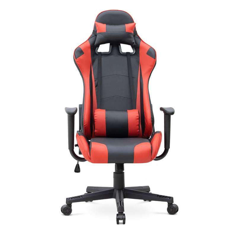 Καρέκλα γραφείου Gaming Alonso  από τεχνόδερμα χρώμα κόκκινο - μαύρο 67x70x125/135 εκ. - Pakobazaar