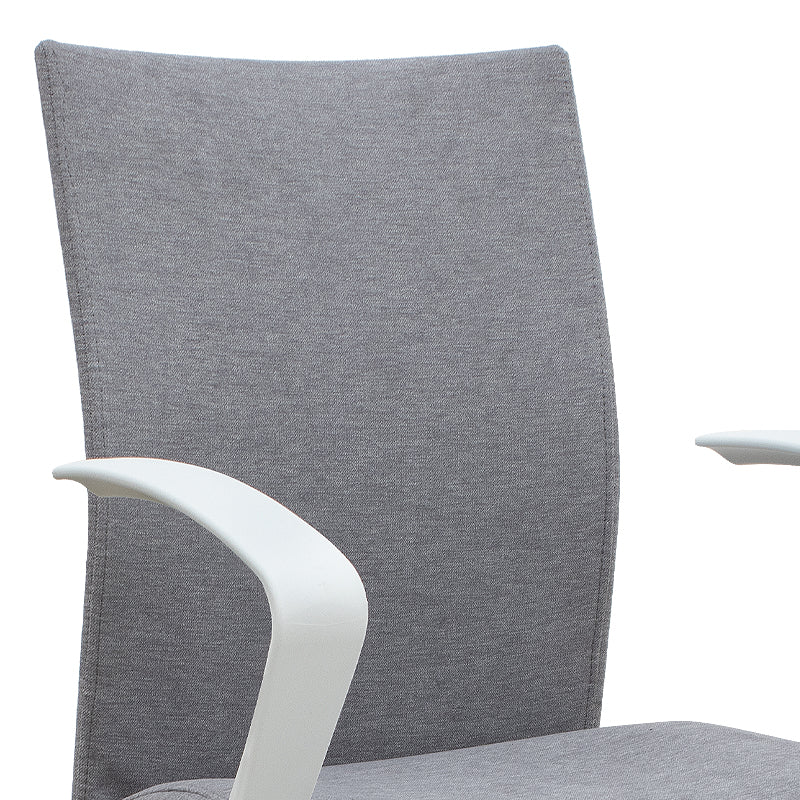 Καρέκλα γραφείου Berlin  υφασμάτινη χρώμα γκρι - λευκό 64x63x89/96εκ.