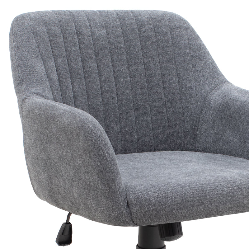 Καρέκλα γραφείου Alice  υφασμάτινη χρώμα γκρι 61x61x80/90εκ.