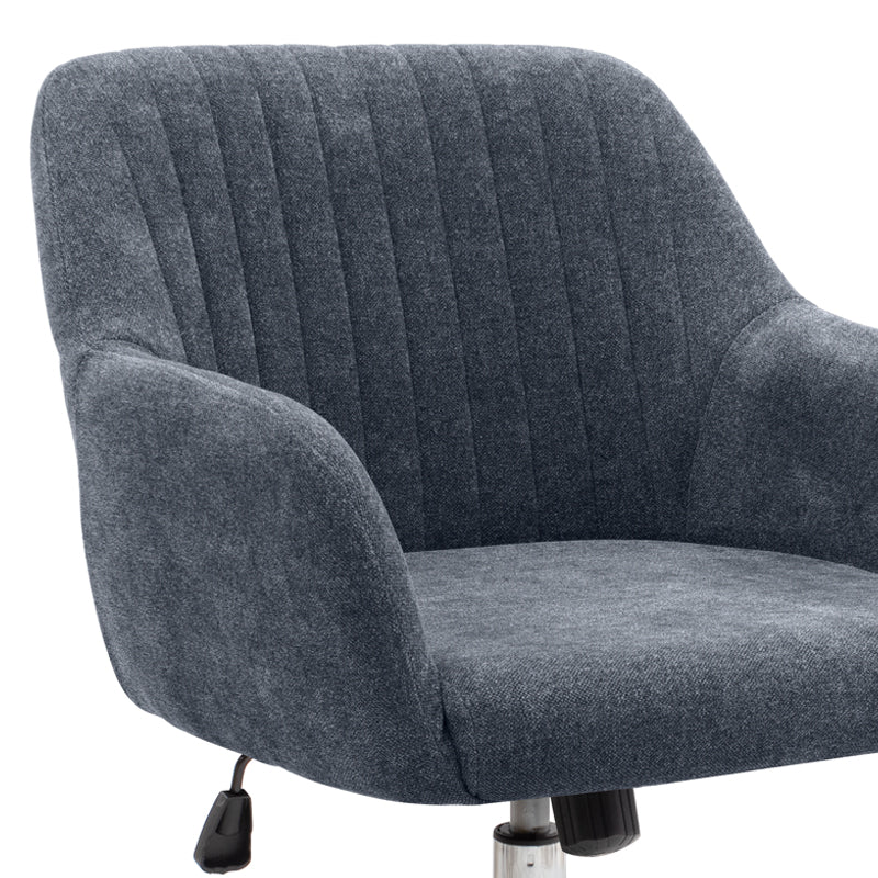 Καρέκλα γραφείου Lana  υφασμάτινη χρώμα ανθρακί 61x61x80/90εκ.