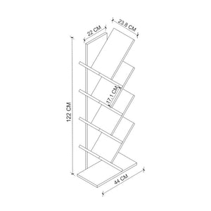 Βιβλιοθήκη Milton  χρώμα pine oak 44x22x121εκ.