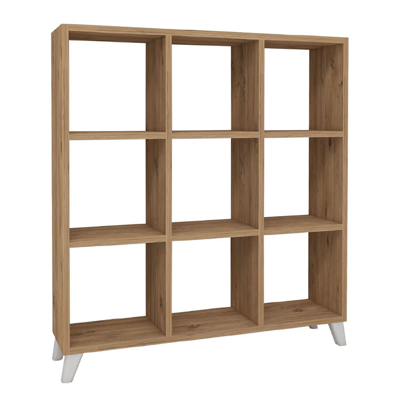 Βιβλιοθήκη Saul  χρώμα pine oak 88,2x20x88,2εκ. - Pakobazaar