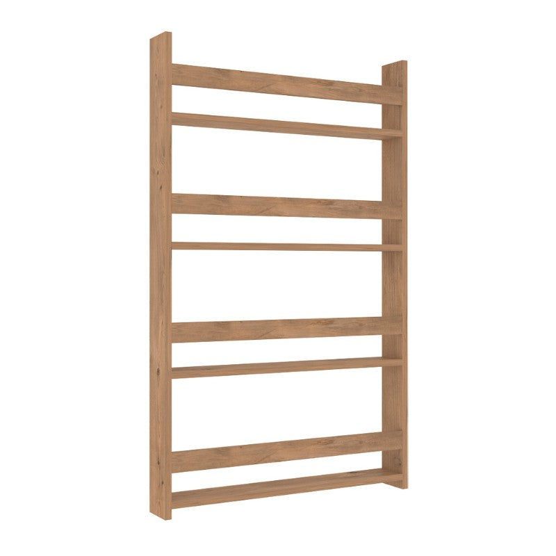 Επιτοίχια βιβλιοθήκη - ραφιέρα Montessori  χρώμα pine oak 74x10x120εκ. - Pakobazaar
