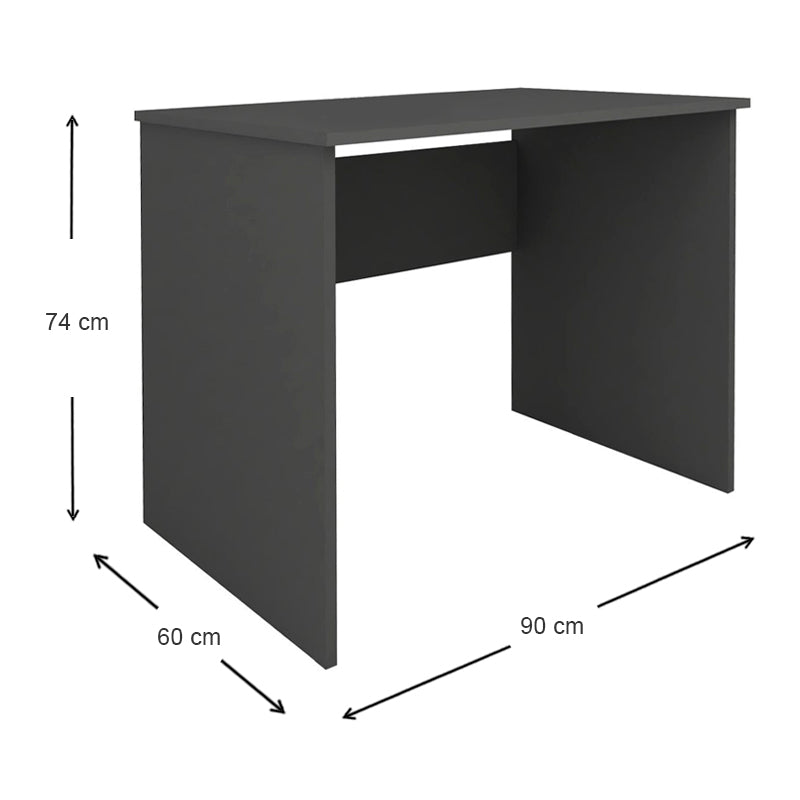 Γραφείο εργασίας Kalen  χρώμα ανθρακί 90x60x74εκ.