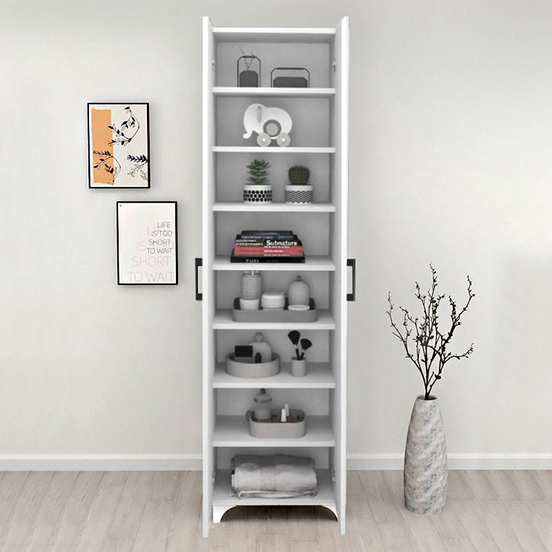 Ντουλάπα - Παπουτσοθήκη Lilly  χρώμα λευκό 49x32x178εκ.