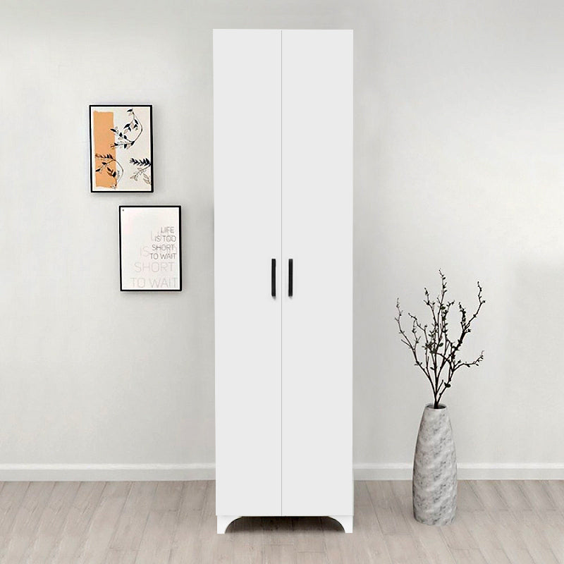 Ντουλάπα - Παπουτσοθήκη Lilly  χρώμα λευκό 49x32x178εκ.