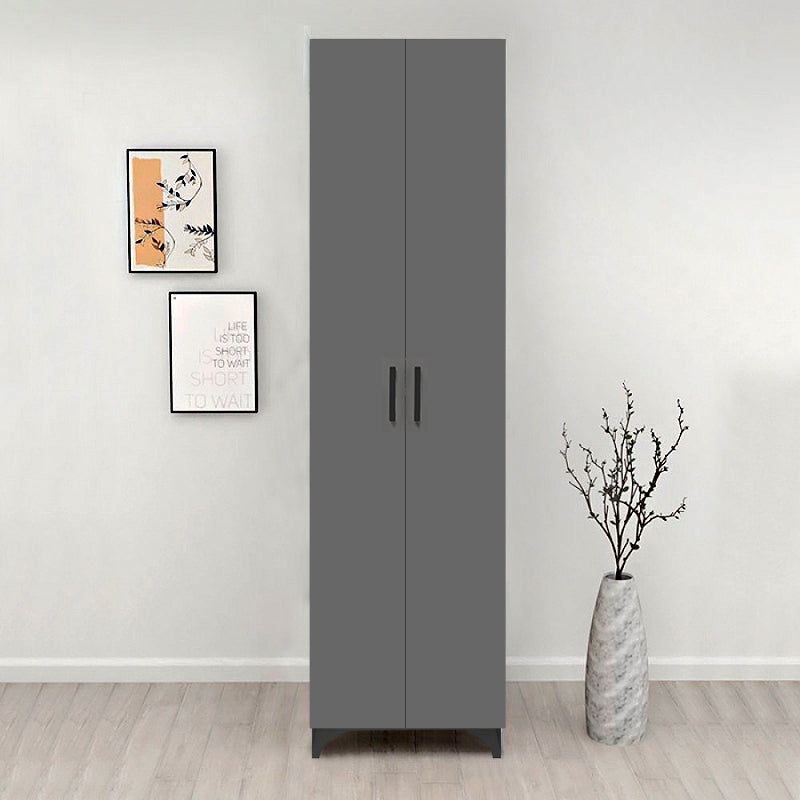 Ντουλάπα - Παπουτσοθήκη Lilly  χρώμα ανθρακί 49x32x178εκ.