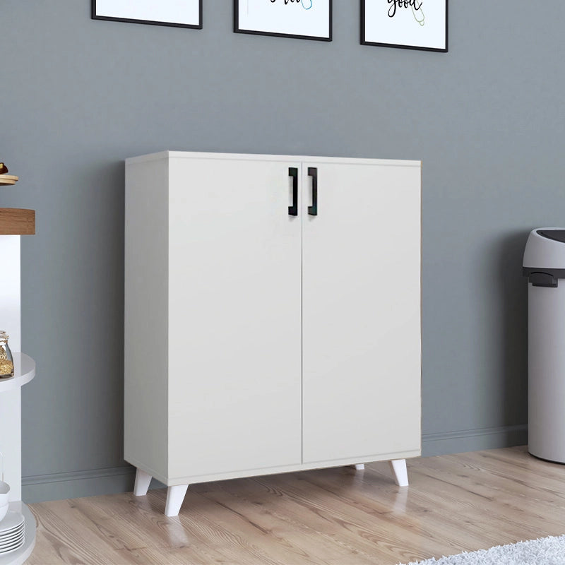 Ντουλάπι κουζίνας/μπάνιου - Παπουτσοθήκη Lilly  χρώμα λευκό 72x32,5x88εκ.