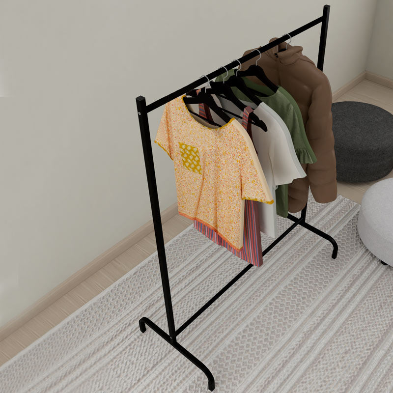 Επιδαπέδια κρεμάστρα Silman  μεταλλική χρώμα μαύρο 104x48x137εκ.