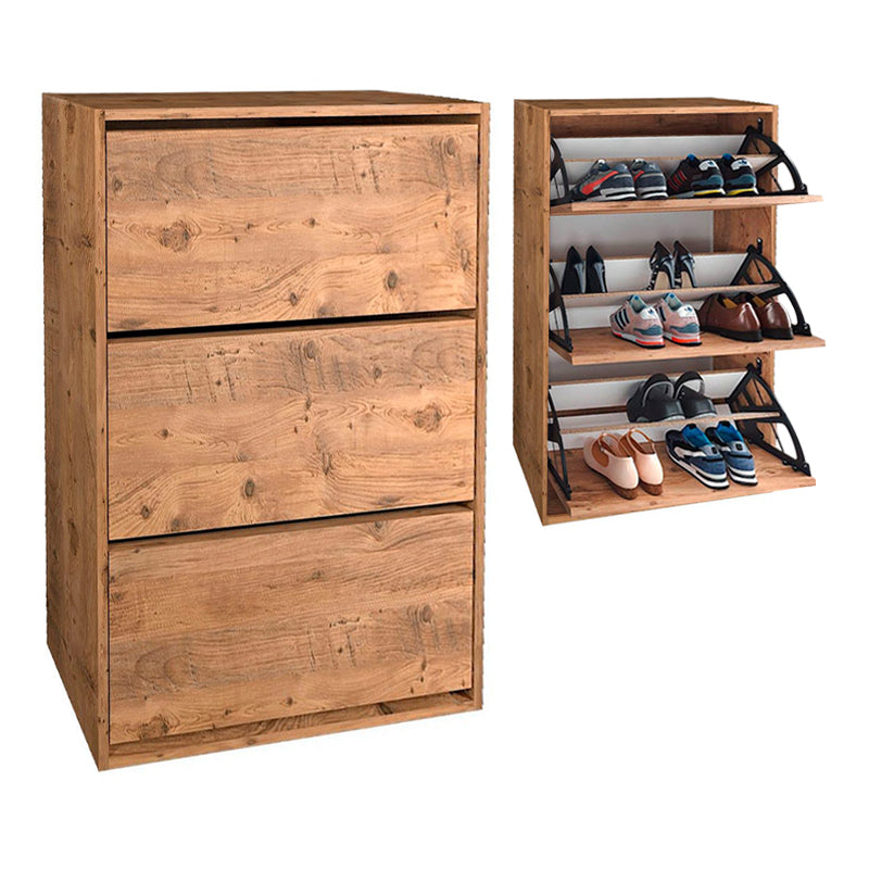 Παπουτσοθήκη Nave  18 ζευγών χρώμα pine oak 73,6x24x110εκ.