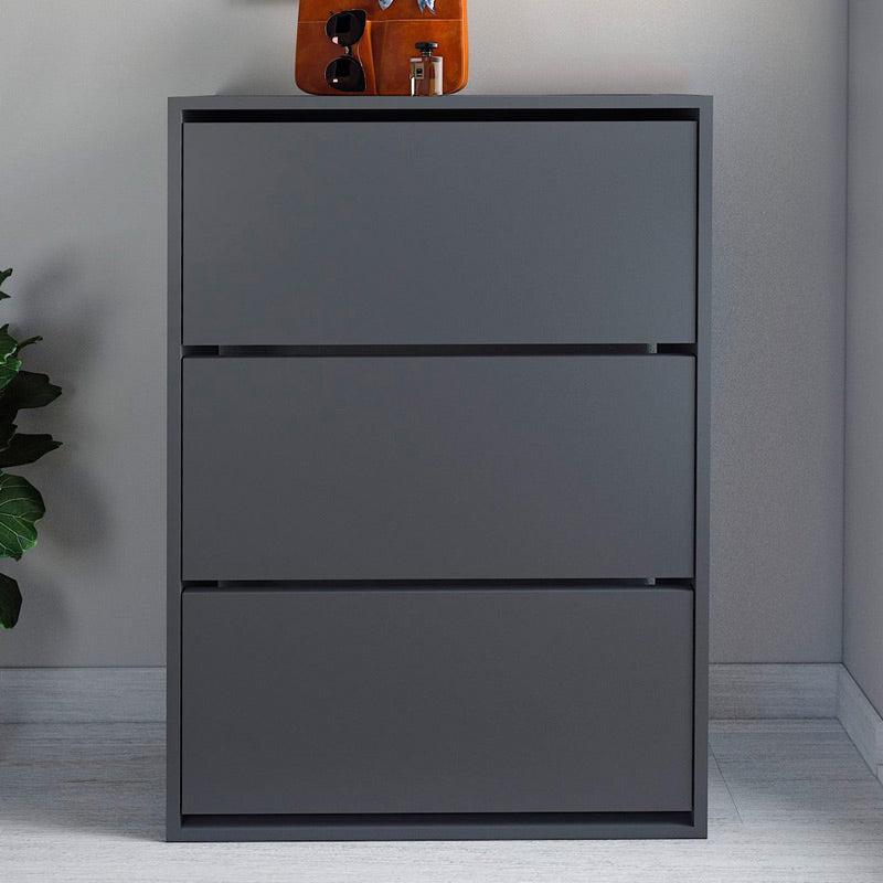 Παπουτσοθήκη Nave  18 ζευγών χρώμα ανθρακί 73,6x24x110εκ.