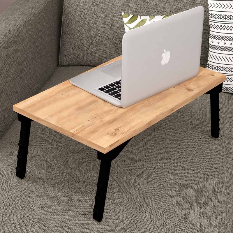 Τραπεζάκι laptop Sidon  χρώμα pine oak 60x35,5x23,5εκ. - Pakobazaar