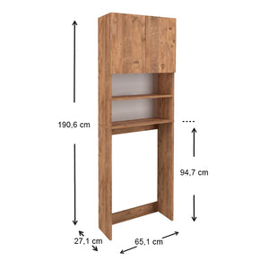 Έπιπλο πλυντηρίου Ramsey  χρώμα pine oak 65x27x190,6εκ.