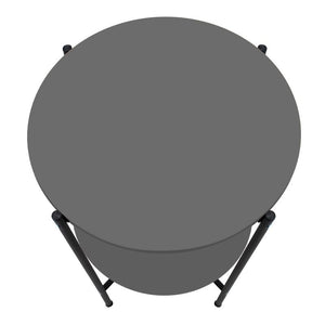 Τραπεζάκι βοηθητικό Argento  χρώμα ανθρακί 43x43x60εκ. - Pakobazaar