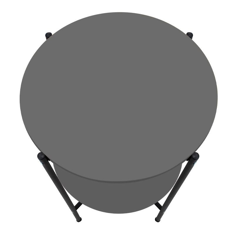 Τραπεζάκι βοηθητικό Argento  χρώμα ανθρακί 43x43x60εκ. - Pakobazaar