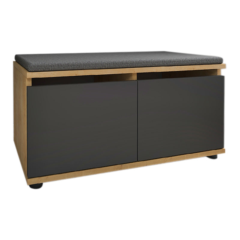 Παπουτσοθήκη Twain  8 ζευγών χρώμα sapphire oak - ανθρακί 80x35x42εκ.