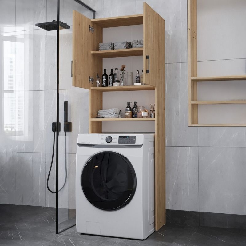 Έπιπλο πλυντηρίου Holton  χρώμα sapphire oak 65,5x30x180εκ. - Pakobazaar