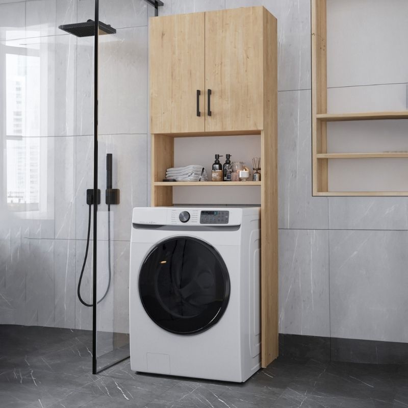 Έπιπλο πλυντηρίου Holton  χρώμα sapphire oak 65,5x30x180εκ. - Pakobazaar