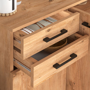 Παπουτσοθήκη - Ντουλάπι Polly  χρώμα pine oak 108x35x108εκ.