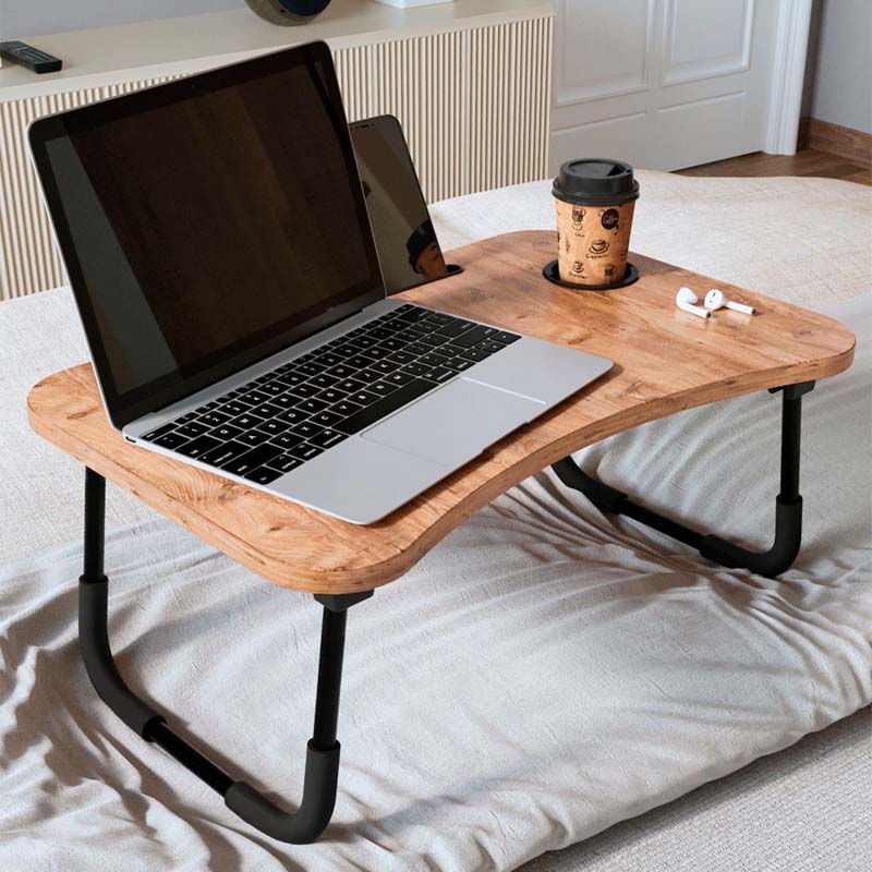 Τραπεζάκι laptop Sedon  χρώμα pine oak 59,2x39,2x26,2εκ. - Pakobazaar